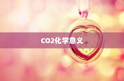 CO2化学意义