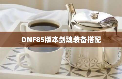 DNF85版本剑魂装备搭配