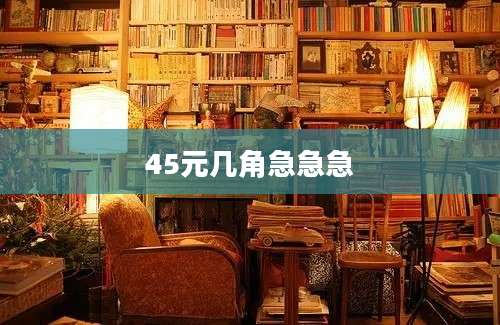 45元几角急急急