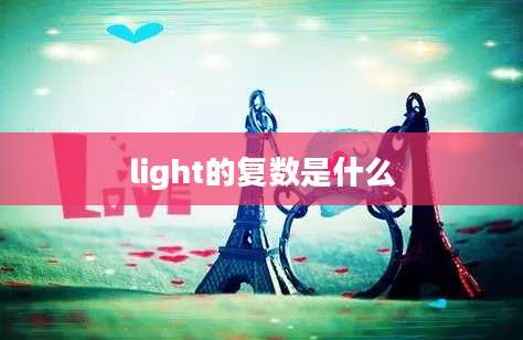 light的复数是什么