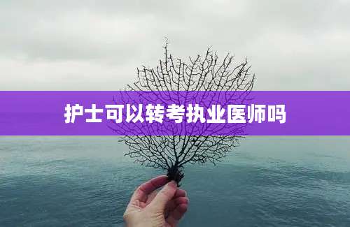 护士可以转考执业医师吗