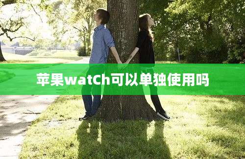 苹果watCh可以单独使用吗