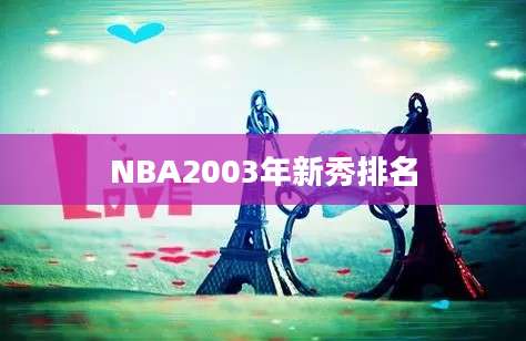 NBA2003年新秀排名