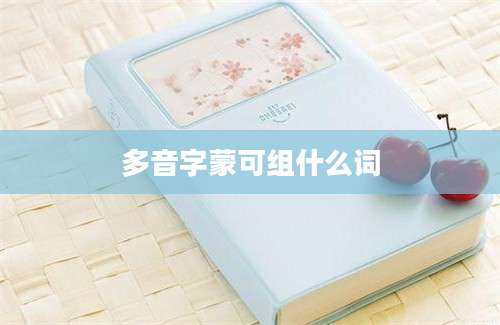 多音字蒙可组什么词