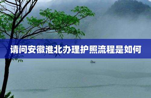 请问安徽淮北办理护照流程是如何