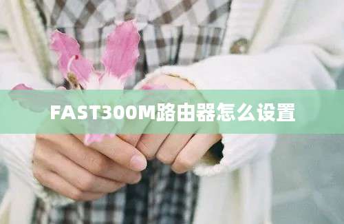 FAST300M路由器怎么设置