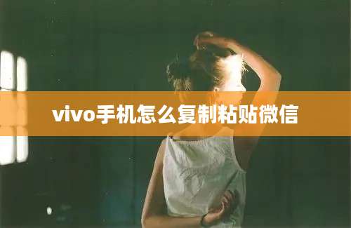 vivo手机怎么复制粘贴微信