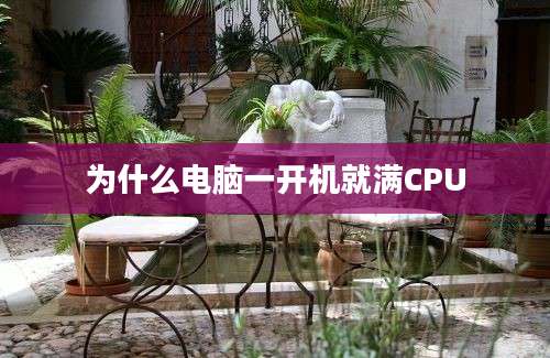 为什么电脑一开机就满CPU