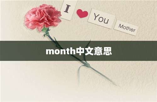 month中文意思