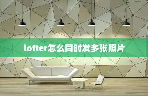 lofter怎么同时发多张照片