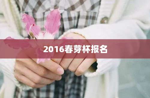 2016春芽杯报名