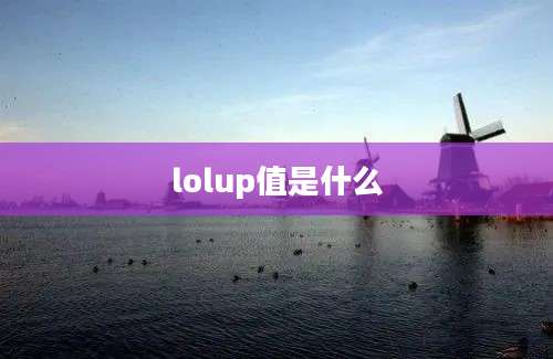 lolup值是什么