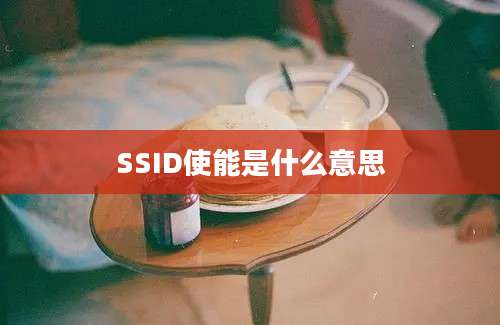 SSID使能是什么意思