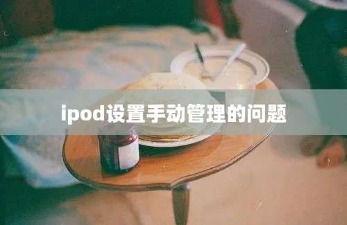 ipod设置手动管理的问题