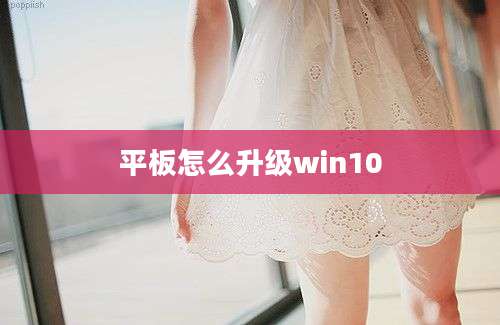 平板怎么升级win10