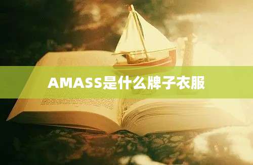 AMASS是什么牌子衣服