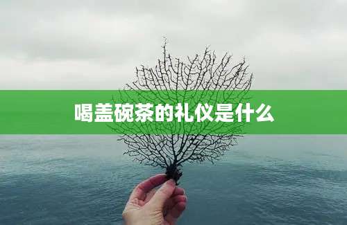 喝盖碗茶的礼仪是什么