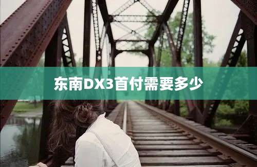 东南DX3首付需要多少