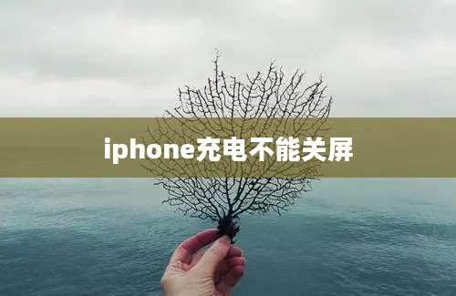 iphone充电不能关屏