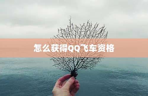 怎么获得QQ飞车资格