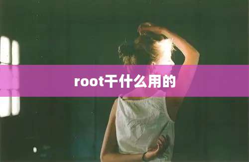 root干什么用的