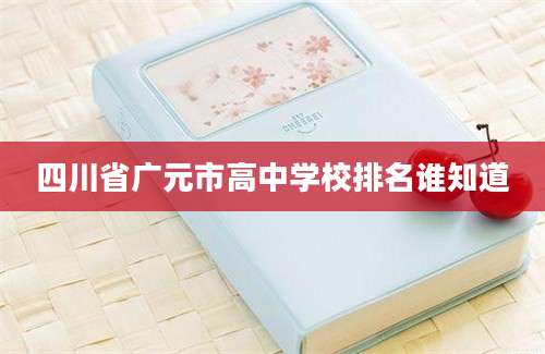 四川省广元市高中学校排名谁知道