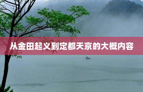 从金田起义到定都天京的大概内容