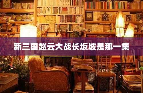 新三国赵云大战长坂坡是那一集