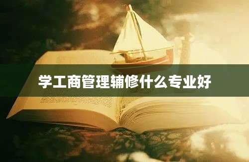 学工商管理辅修什么专业好