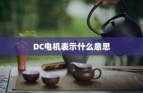 DC电机表示什么意思