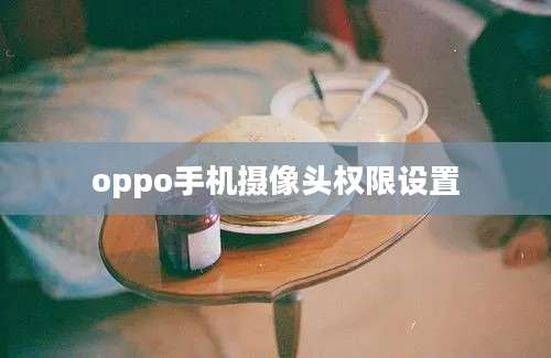 oppo手机摄像头权限设置