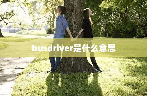 busdriver是什么意思