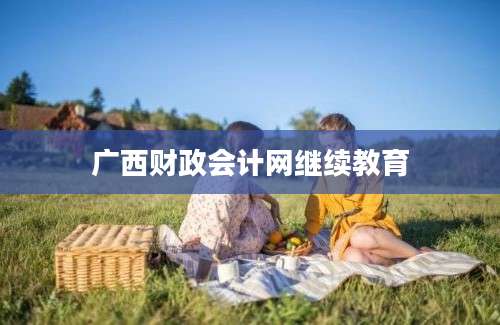 广西财政会计网继续教育