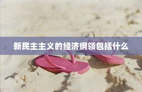 新民主主义的经济纲领包括什么