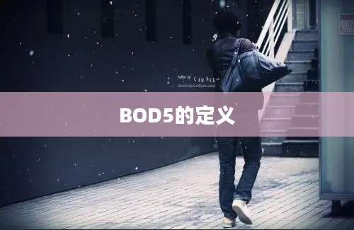 BOD5的定义