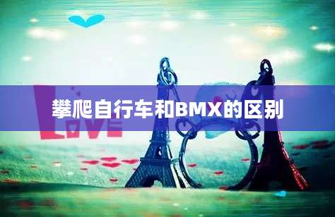 攀爬自行车和BMX的区别