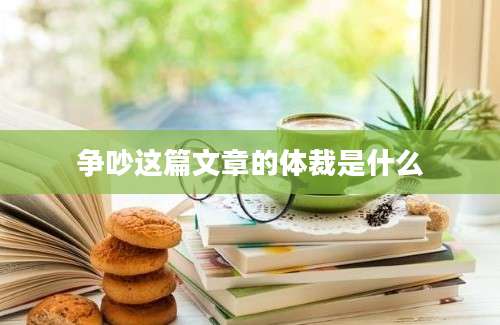 争吵这篇文章的体裁是什么