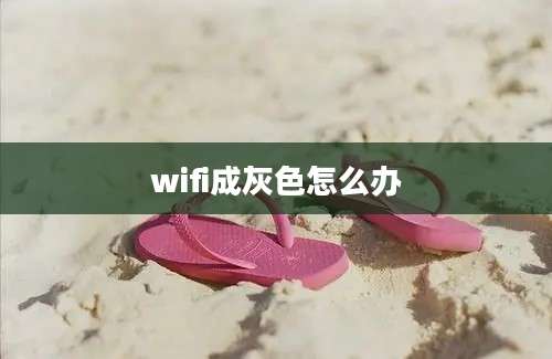 wifi成灰色怎么办