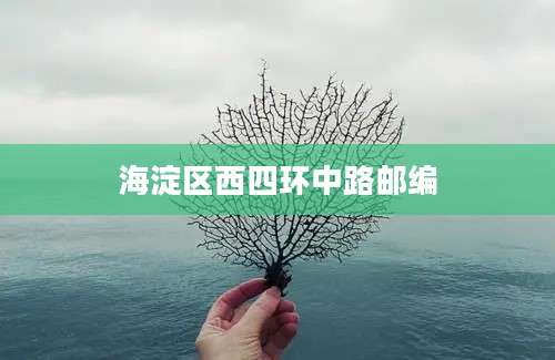 海淀区西四环中路邮编