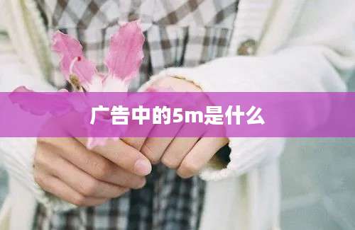 广告中的5m是什么