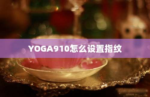 YOGA910怎么设置指纹